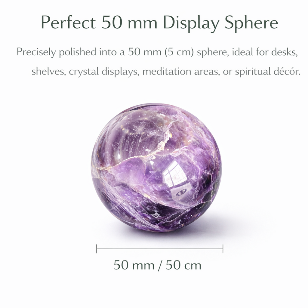 Amethyst Sphere Ball 50 mm